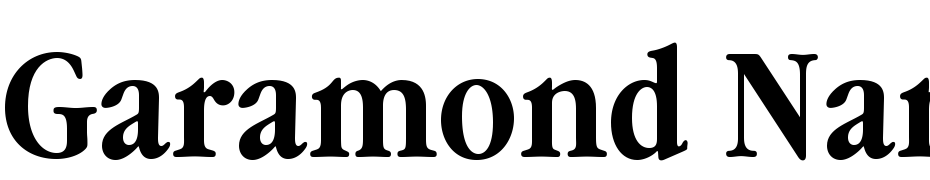 Garamond Narrow C Bold Font Download Free